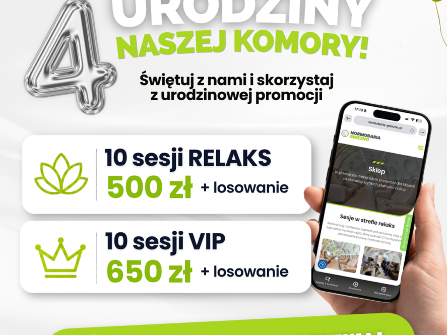 Karnet 10 sesji relaks + gratis
